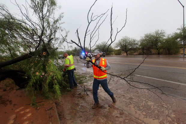 Monsoon causes problems on Tucson streets